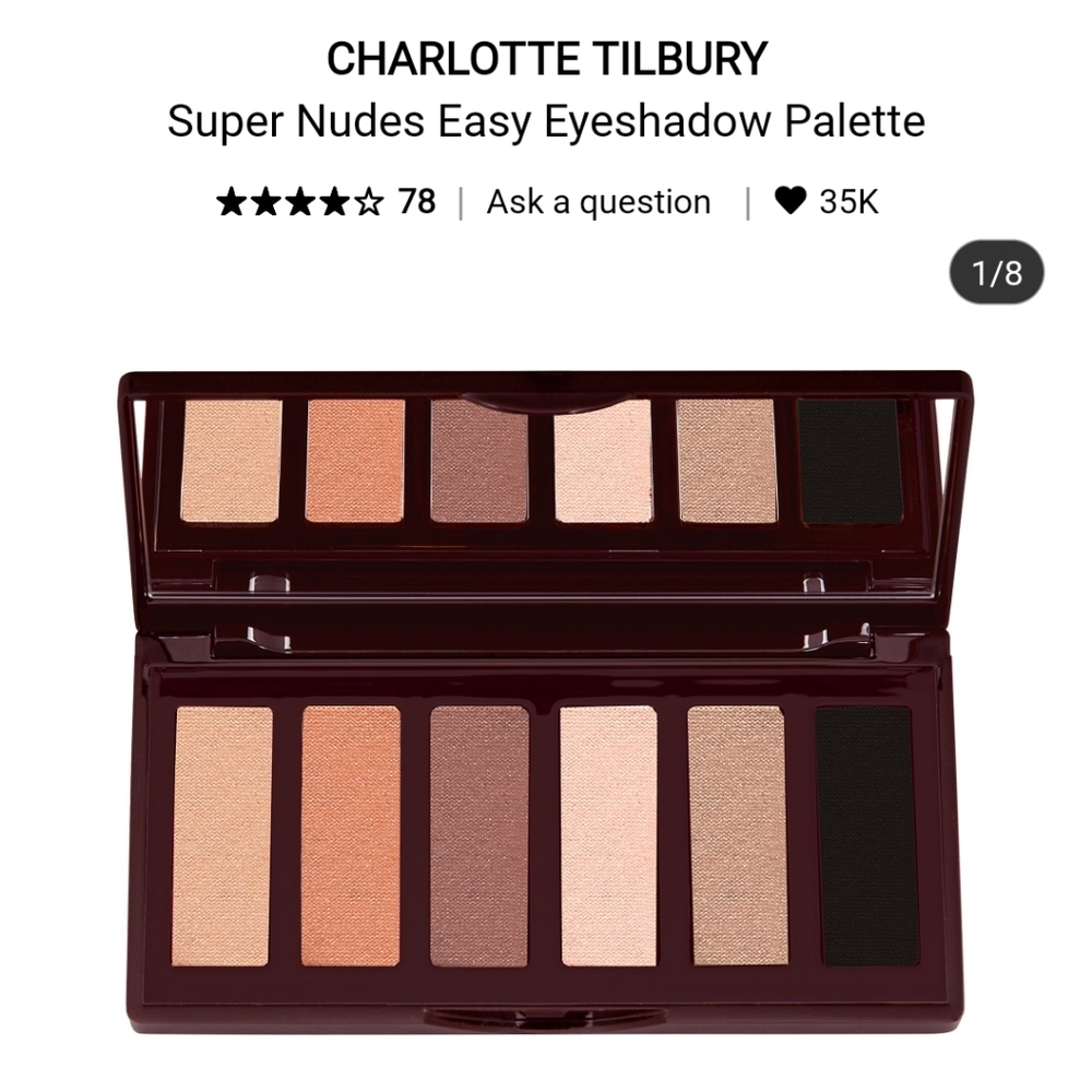 🤎CHARLOTTE TILBURY SUPER NUDES EASY EYE PALETTE  🤎